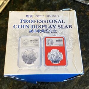 Set of 6 Professional Coin Display Slabs
